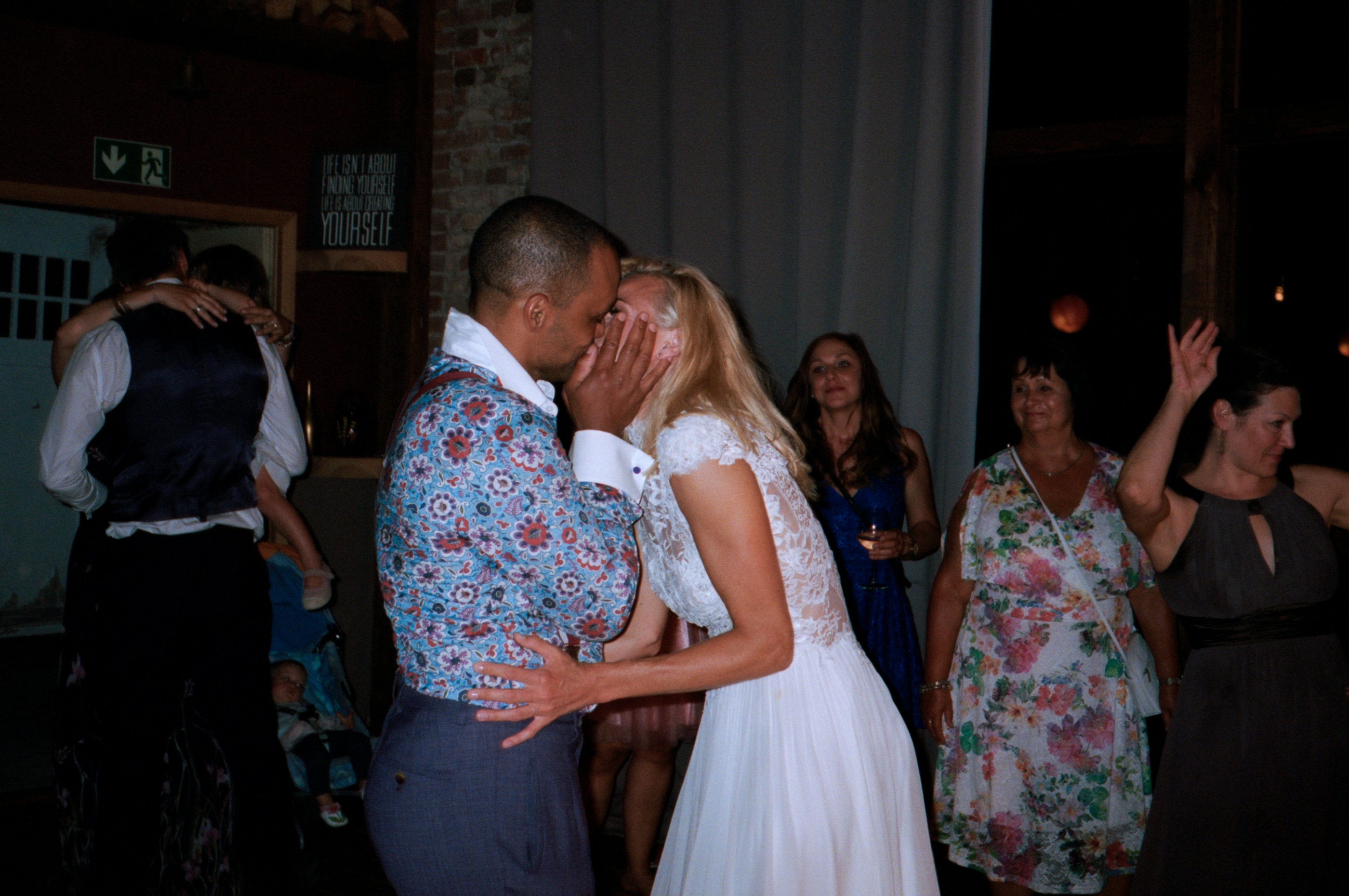 The couple dancing among their guests, Linda & Thomas wedding in Berlin